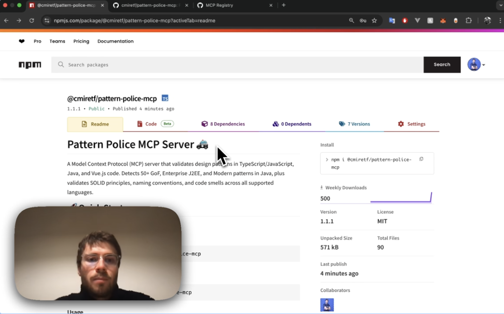 Pattern Police MCP · npm package